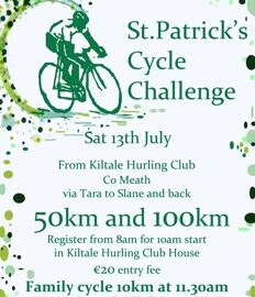 Kiltale Hurling Club “St Patricks Cycle Challenge”