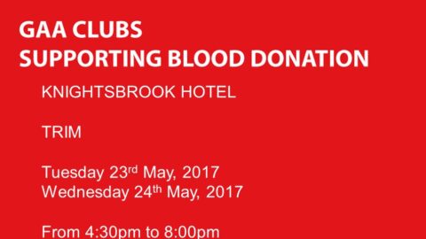 Opportunity to Give Blood – Knightsbrook – Tues 23rd & Wed 24th May