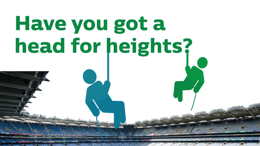 Fly your club colours!! Abseil in Croke Park