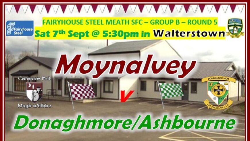 SFC Round 5 – Saturday 7th Sept – VENUE CHANGE: Now WALTERSTOWN