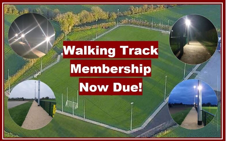 Membership for Walking Track Now Due!