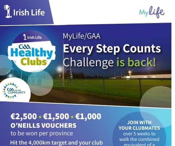 Join our “EVERY STEP COUNTS CHALLENGE” – starts Wednesday 19th January to February 23rd