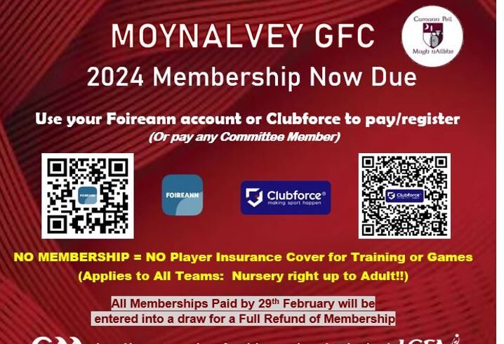 2024 Membership NOW DUE: