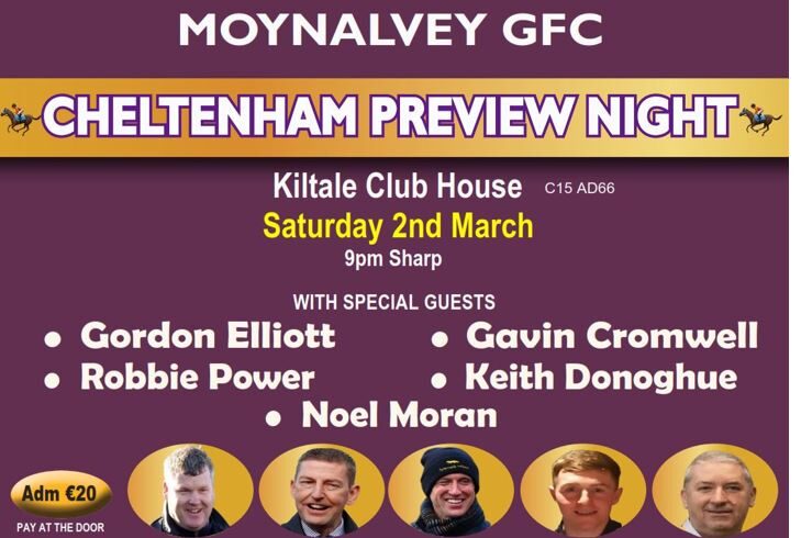 2024 CHELTENHAM PREVIEW NIGHT – Saturday 2nd March – Kiltale Clubhouse – 9pm