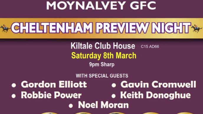 2025 CHELTENHAM PREVIEW NIGHT – Saturday 8th March – Kiltale Clubhouse – 9pm